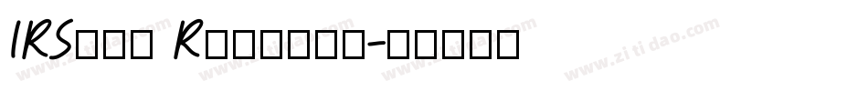 IRSina Regular字体转换